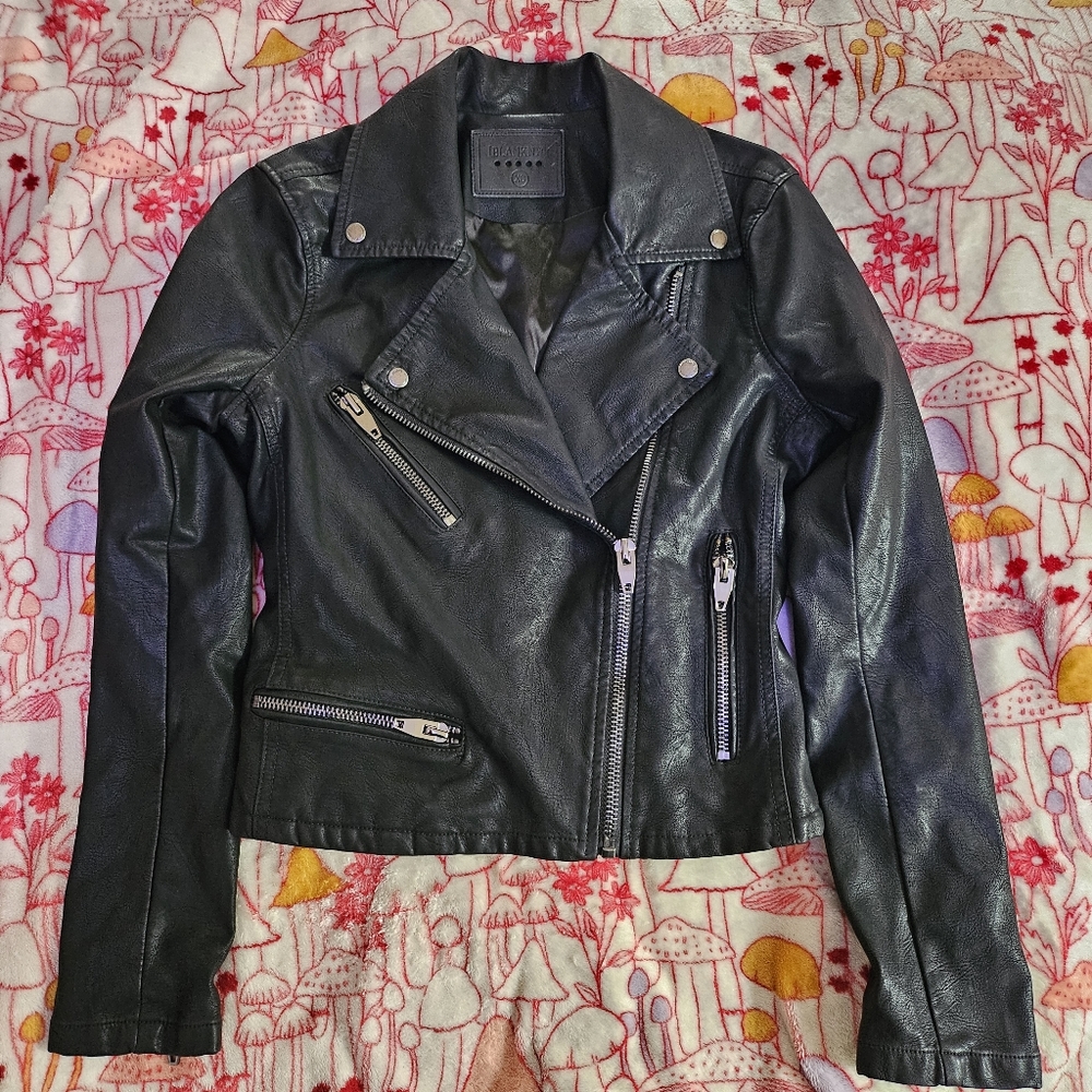 BlankNYC Black Faux Leather Jacket XS
